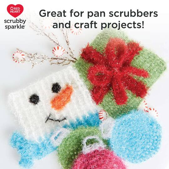 3 Pack Red Heart® Scrubby Sparkle™ Yarn